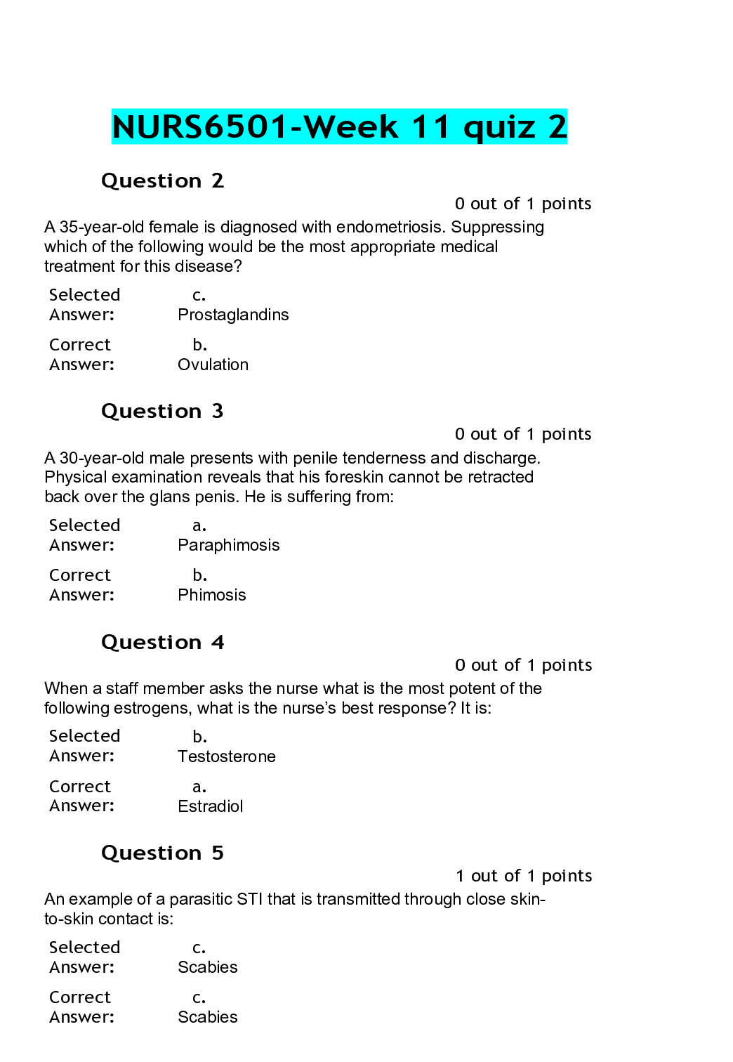 Preview image of NURS6501-Week 11 quiz 2.pdf document